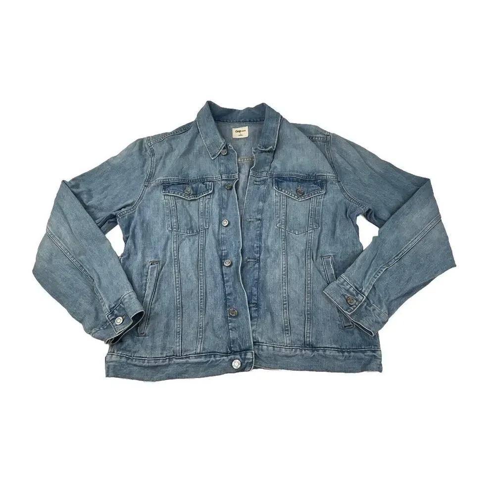 Gap 1969 Denim Jacket Womens L Long Sleeve Pockets